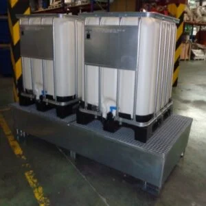 Cubeta galvanizada 1000L. Capacidad 1000L