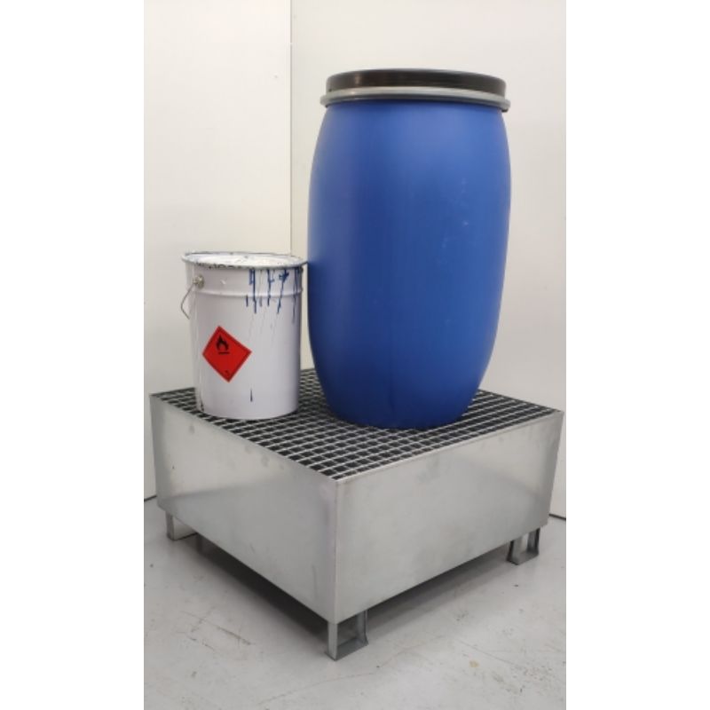Cubeta galvanizada 1 bidón 200L