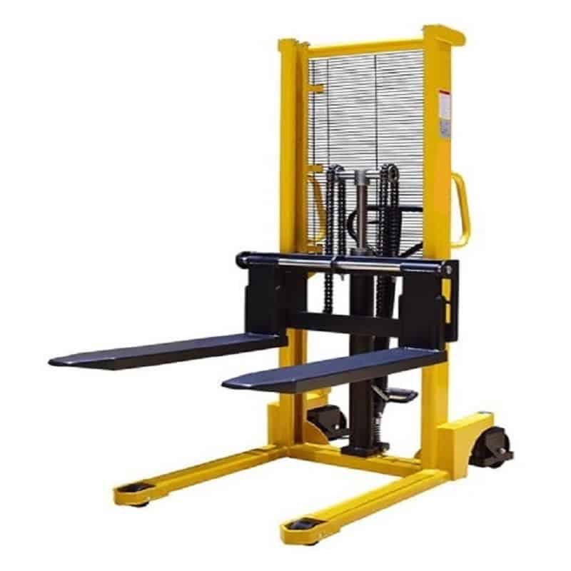 Apilador manual 1000Kg 1600mm Horquilla móvil