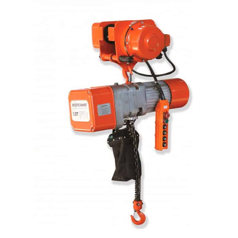 Polipasto eléctrico con carro 250Kg 3m de cadena